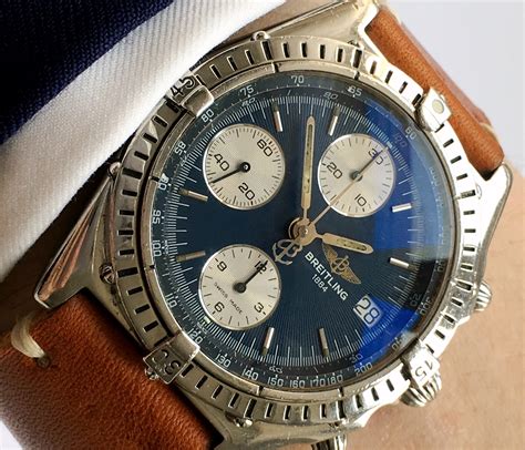 Breitling chronomat automatic blue dial